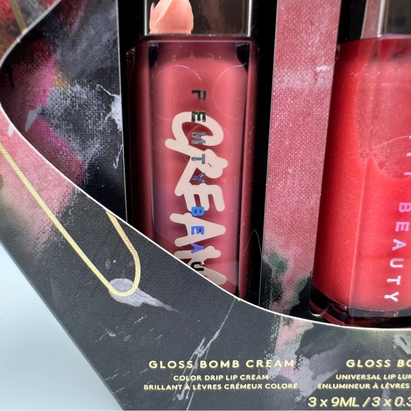 Fenty Holiday 2024 Glossy Posse IV 3x Full Size .3oz Gloss Bomb Trio Heat Cream - Picture 4 of 12
